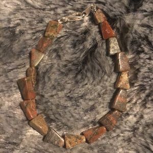 Natural Unakite Gemstone bracelet